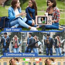 4K 1080P HD Digital Camera With 16X Digital Zoom, USB Charging And 2.4" LCD, Rechargeable Photography Camera Suitable For Vlogging And Beginners, Comes With 32G Memory Card - Birthday Gift - Multicolor - View 9