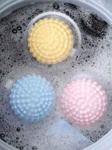 1pc Washing Machine Lint Mesh Filter Bag, Floating Particle Filter & Clothing Cleaning Brush 2-In-1 Ball