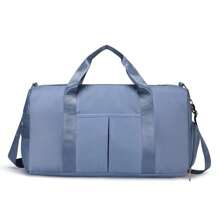 1PC Sports Fitness Bag For Women, Wet And Dry Separation, Swimming Training Bag, Short-Distance Travel Luggage Bag, Handbag, Men's Bag, Shoulder Travel Bag, Yoga Bag, Clothing Storage Bag, Large Capacity, Independent Shoe Compartment, Solid Color, Simple And Versatile Leisure Bag, Mommy Outing Bag, Maternity Bag