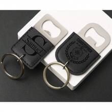 Personalized Beer Opener Keychain - Engraved Bottle Opener, Boyfriend Gift, Groomsmen Gift, Birthday Gift, Logo Opener For Him