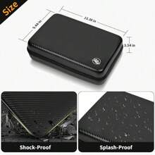 Hard Travel Case For Hair Clippers, Hair Cutting Barber Supplies Organizer Bag, Trimmer Storage Holder For Ufree/For Wahl/For Norelco/For Andis Men Razor Guard Grooming Kits -Box Only Tools Bag Organizer - màu đen - Xem 5