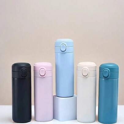 1 件 320ml/10.82oz - 现代简约 304 不锈钢保温杯 - 便携式盖子直式迷你水瓶 - 可爱的学生保温旅行杯 - 户外、旅行、运动、生日、情人节、母亲节、感恩节的完美节日礼物