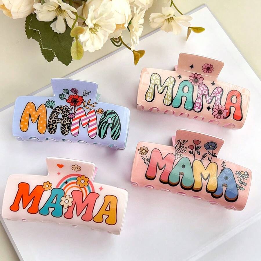 Kẹp tóc hình móng vuốt dễ thương Y2k - Thiết kế bảng chữ cái cổ điển & Họa tiết hoạt hình Hoa, Cây và Mẹ Phụ kiện tóc cho phụ nữ, Quà tặng Ngày của Mẹ Kẹp tóc Kẹp tóc Kẹp tóc Kẹp tóc Kẹp tóc Kẹp tóc Kẹp tóc kẹp tóc kẹp tóc kẹp tóc kẹp tóc mùa thu đông cho trang phục đi nghỉ cho phụ nữ
