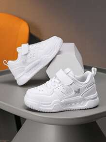 Fashionable White Sneakers, Suitable For Teenagers, Girls & Boys, Versatile For Casual Wear, Campus, Student Performance, Running, All Season