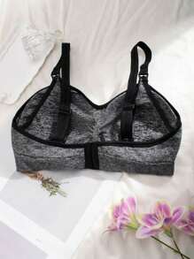 3pcs Plus Size BraMaternity Ruched Seamless Bra For Mother - Multicolor - View 3
