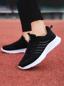 2025 New Women Knitted Hollow Out Fashion Casual Outdoor Comfortable Soft Bottom Lightweight Running Sports Shoes