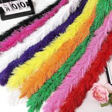 1PC Artificial Feather Artificial Line Ribbon Fire Piece Adult Scarf Ribbon Adult Festival Performance Accessories For Wedding Birthday Tea Party Christmas Hallowmas Costume Decor