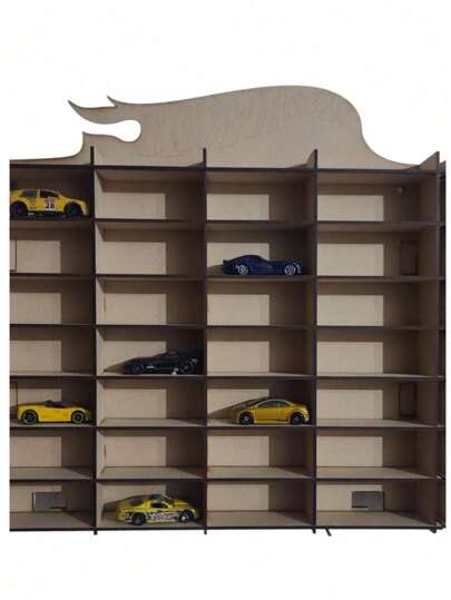 Exhibidor coleccionador de Hot whiels con opción de conexión para mas estantes