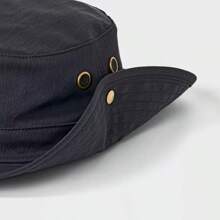 Sombrero de cubo de algodón con cordón para hombres - Goodfellow & Co - Negro - Ver 4