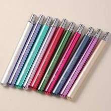 Hot 6pcs Metal Gel Brush Detachable Body Design Nylon Hair Nail Art Brushes Set