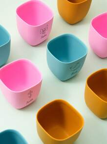 1pc Personalized Customization Name Silicone Baby Cup Print On Demand Baby Tableware Potable Baby Water Bottle Custom Baby Snack Cup - Multicolor - View 8