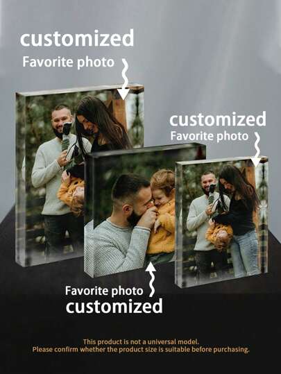 1pc Custom Acrylic Photo Frame, Love Story, Family Photo, Custom Photo Frame, Valentine's Day Gift, Pet, Couple Photo Souvenir Custom, Bedroom Living Room Decoration, Gift Family Photo, Wedding Anniversary For Her Boyfriend, Girlfriend For Anniversaries, For Valentine's Day Mother's Day Birthdays Youth's Day Father's Day, For Graduation, For Weddings, For Housewarming Living Room, Home Gifts,Multi-Functional, Ornamental,Reusable,Exquisite,Stylish,High-Quality,Colorful,Modern,Custom,Personalized,Unique,Ideal Gifts For Him,Ideal Gifts For Her,Boyfriend,Dad,Girlfriend,Mom,Family,Friends,Tea Room,Home,Garden,Office,For Anniversaries,For Valentine's Day,For Mother's Day,For Birthdays,For Father's Day,For Graduation,For Weddings,For Housewarming,Warm Ambience, Autumn Home Refresh, Xmas Decoration