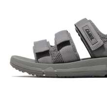 CAMEL CROWN Men's Sandals, Summer Non-Slip Soft Bottom Beach Shoes, Hook And Loop Closure - Charcoal Grey - View 3