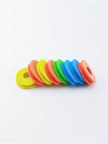 100pcs 4.5cm Small Fishing Line Spool Foam Reel Spools, New Fishing Reel Spools, Random Color - Multicolor - View 2