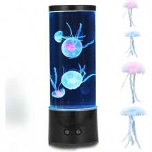 9-Inch Dreamy Jellyfish Lava Lamp USB Powered Color Changing LED Jellyfish Mood Circular Jellyfish Lamp Decoration