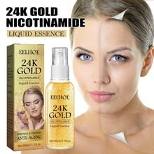EELHOE 24K Gold Foil Serum Anti-Wrinkle Spray Fade Fine Lines Moisturizing Hydrating Lifting Skin Firming Essence - 1 - View 2