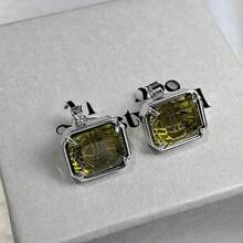 1 set Pendientes de tuerca, collar y gargantilla con diseños de meteorito, caramelo coloreado, azúcar cuadrada y Saturno, elegante para mujeres