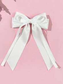 1pc Shiny Satin Bow Hair Clip, Big Ribbon Hair Accessory For Women, Suitable For Everyday, Party, Holiday Wear,Hair Barrettes Hair Clips Claw Clips Hair Claws