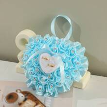 结婚戒指枕头，守护爱情的象征，承载永恒的誓言，为您的婚礼增添优雅和庄严，夏季生日礼物海滩返校学校用品房间装饰