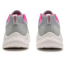 Skechers 129423-GYPK Women's Casual Cushioned Breathable Shoes For Daily Wear And Travel - Grey/Pink - View 5