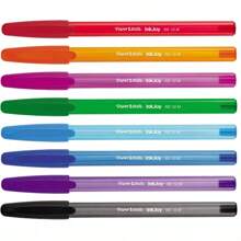 Paper Mate Ink Joy 100ST 18pk Ballpoint Pens 1.00mm Medium Tip Multicolored: Quick Drying, Pocket Clip, 18 Count - 1 - 查看 7