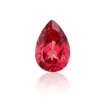 100% Padparadscha Sapphire Loose Pear Cut Gemstone For Charms Advanced Jewelry Making Materials DIY