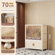 5/4/3/2/1 Layer Foldable Wardrobe Closet Organizer, Apartment Dorm Hanging Clothes Rack Storage Cabinet For Rental House Home Use - Color Mixing - View 15