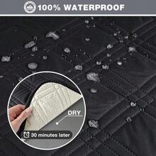 Waterproof Recliner Sofa Cover Non Slip Couch Cover For 3 Seat Reclining Sofa, Split Reclining Couch Covers 3-Piece With Straps, Washable Sofa Slipcover For Kids Pets(3 Seater, Chocolate)