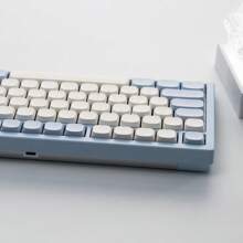 ND75LP Wireless Effortless Typing Keyboard, Full Aluminum Case 2.4G USB-C Hot Swappable PC Office Keyboard With 1.2 Inch HD OLED Display, Rechargeable Ergonomic Keyboards With Custom Linear Switches For Office & Gaming, Wireless Keyboard - Màu xanh nhạt - Xem 4