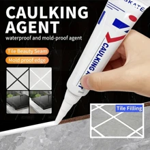 1pc 50ml Sealing Glue, Tile, Sink, Waterproof, Anti-Mold & Mildew Sealant For Kitchen, Bathroom - White - View 3