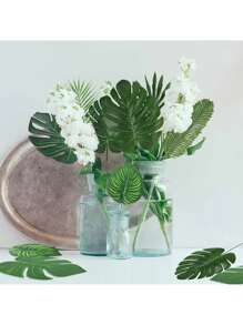 7 pièces Feuilles de palmier et rotin artificiel, pour la chambre, la décoration de la maison, le remplissage de vase, les arrangements floraux, les fêtes à thème, le centre de table, les anniversaires, les fêtes hawaïennes, les rassemblements familiaux, les accessoires photo, la décoration extérieure de jardin