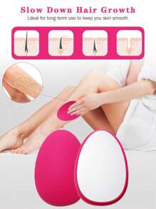 Goma de șters de păr din cristal pentru femei și bărbați, instrument reutilizabil de îndepărtare a părului cu exfoliere magică fără durere, dispozitiv de șters de păr magic pentru spate brațe picioare