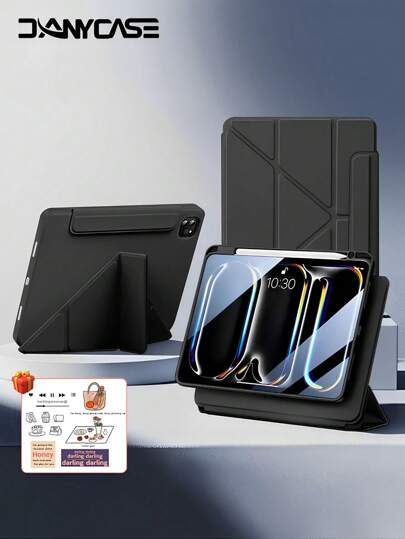 Compatible With Ipad 10th 10.9 Air 11 M2 2024 Air 4/5 10.9 Pro 11 12.9 Inch Magnetic Case Compatible With Ipad Mini 6 10.2 9th 8th 7th Gen Rotate 720° Detachable Back Case