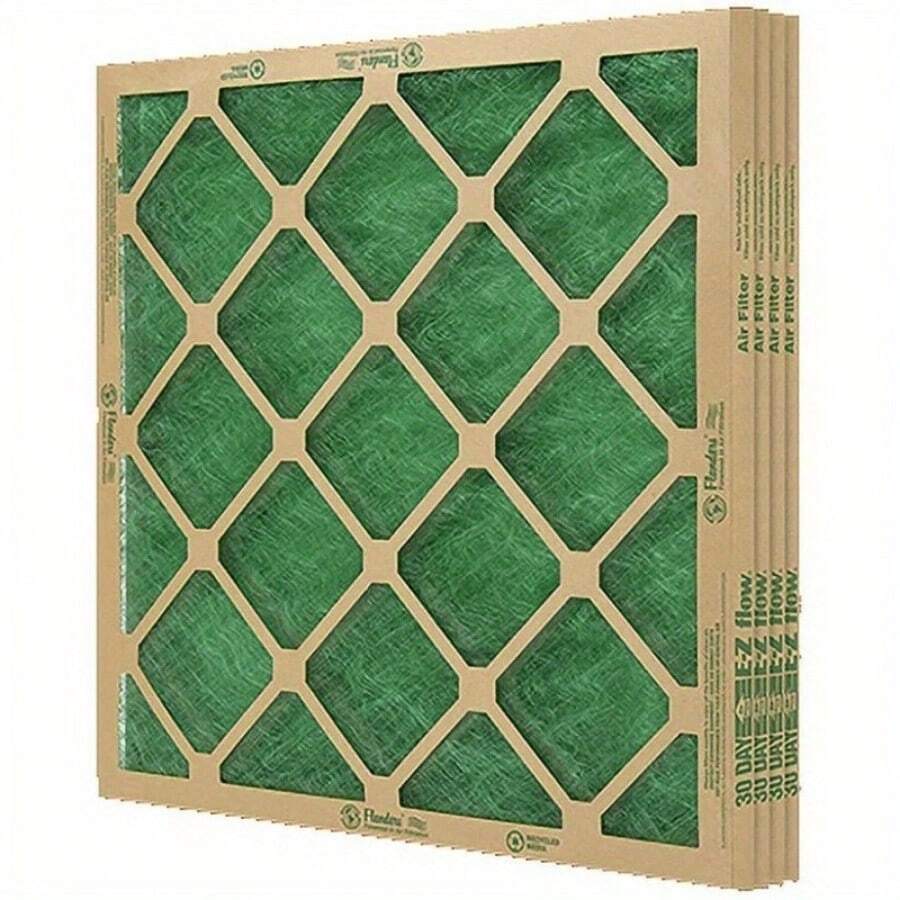 AAF Flanders, 20" X 25" X 1" Nested Glass MERV 1 Air Filter, 4 Pack