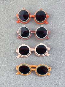 2pcs Daily Style INS Foldable Decorative Glasses - Multicolor - View 2