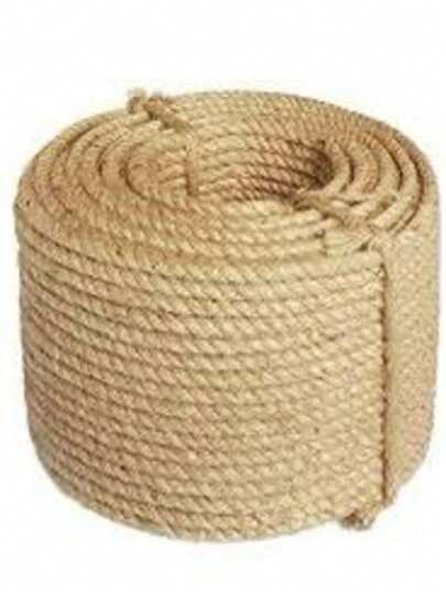 Corda de Sisal  5mm-6mm-8mm-10mm Rolo 15M - 30M - 45M Artesanato Arranhador de gato.