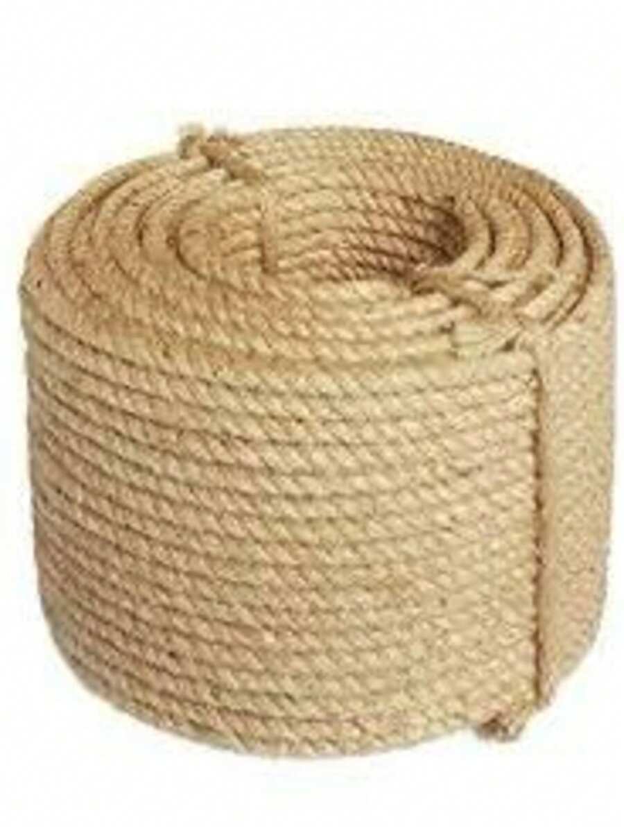 Sisal Rope 5mm-6mm-8mm-10mm Roll 15M - 30M - 45M Crafts Cat Scratcher. - 6mm - View 1