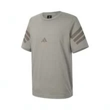 Adidas Camiseta de punto sin cuello de manga corta para hombres, modelo FI 3S REG, talla M, año 2025, código TJI8783