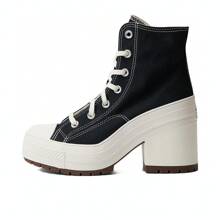 2025 Zapatillas deportivas altas de lona/vulcanizadas tipo Chuck 70S de estilo estacional unisex A05347C - Negro - Ver 1