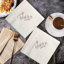 20 件/40 件/60 件，新娘双层一次性婚礼派对纸巾适用于婚礼、订婚派对、新娘送礼会、周年纪念、情人节、餐桌装饰 - 彩色 - 查看 4