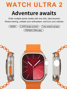 Smartwatch i40 ultra ultra 2 Suite 2.3 pulgadas screen Heart Tracking Distance TRACKER Bluetooth Call motion - Oro rosa - Ver 3