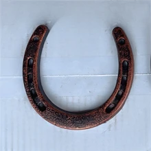 1 件幸运铁马蹄墙饰，多色铸铁马蹄，家居和花园好运护身符，DIY 装饰材料（不含绳子）