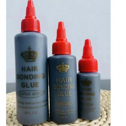 30ml Pegamento de unión para el cabello, herramienta para pelucas, adhesivo líquido para pestañas postizas, pelucas y extensiones de cabello profesionales, adhesivo invisible