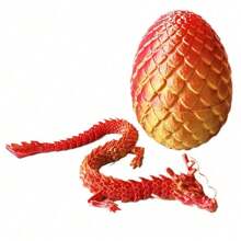 3D 打印龙惊喜蛋，行政龙坐立不安桌面玩具装饰万圣节饰品，复活节礼物家居装饰圣诞节坐立不安玩具成人礼物（里面的龙没有胡须） - 彩色 - 查看 15