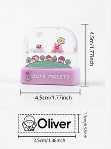 1pc Custom Name +120 Name Sticker Cartoon Signature Stamp For Kids, Cartoon Animal Pattern Name Stamps Personalized, DIY Customized Cartoon Self Inking Name Stamp, Stamps For Signing Name, Name Stamp For Clothing Kids Waterproof, Reproduce Your Handwriting Signature Back To School