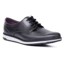 Men's Oxford Derby Dress Shoe For Everyday Wedding Work - Black - View 4