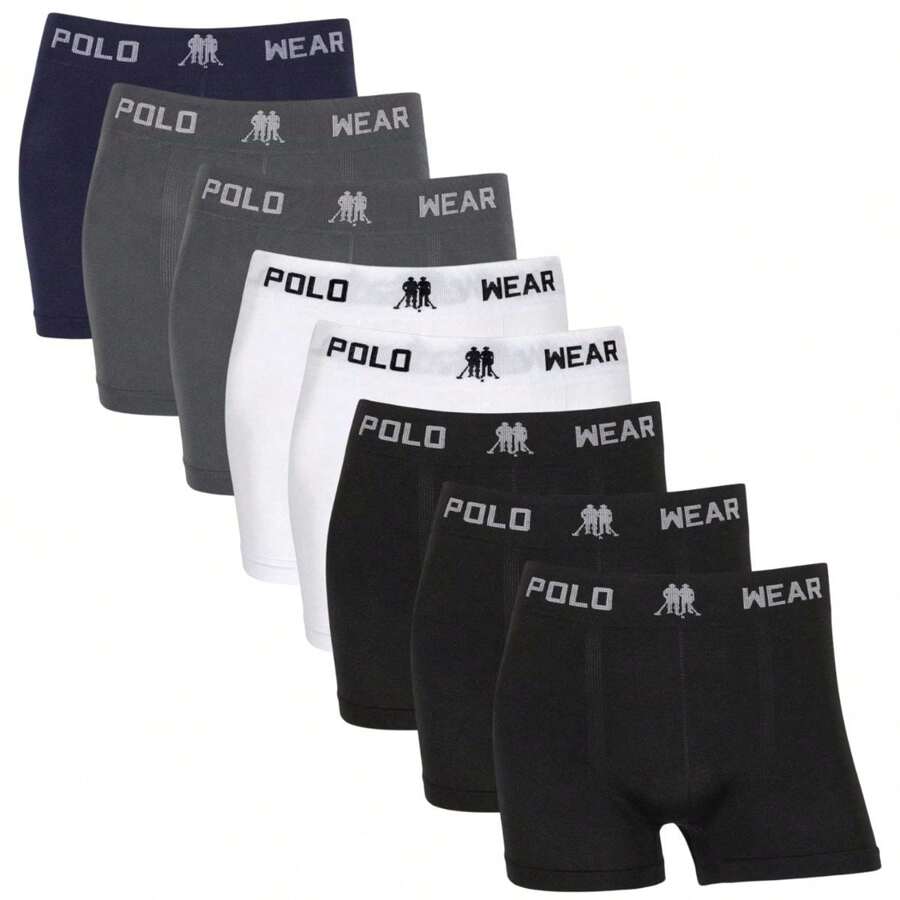 Kit 8 Polo Wear Original Adult Men's Premium Boxer Briefs - Multicolored VI - View 1
