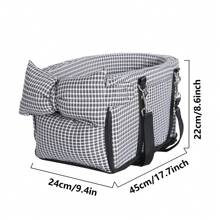 Dog Car Seat, Small Dog Dedicated Dog Car Seat, Small Dog Dedicated Central Console Seat, Dog & Cat Booster Car Seat, Portable Car Armrest Seat For Dogs & Cats Under 15lbs, Interactive Pet Car Seat, Pet Supplies, Universal Portable One Shoulder Pet Carrier For Dogs & Cats