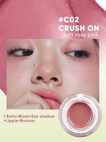 JUDYDOLL 4g 多用途保湿精华膏腮红，全脸使用，口红，提亮，自然水润妆容，适合派对，约会之夜，婚礼必需品，婚礼嘉宾，单身派对，优雅妆容，自然通勤妆容，甜美妆容，血色妆容，约会妆容 - #C02 - 查看 2