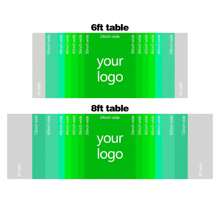 1pc Custom Brand Logo Table Runner For Pop Up Shop Display, Personalized Tablecloth Runners Logo For Tradeshow Business Vendor Display Show